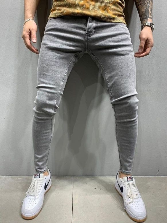 Calça Masculina Cinza Jeans Basis