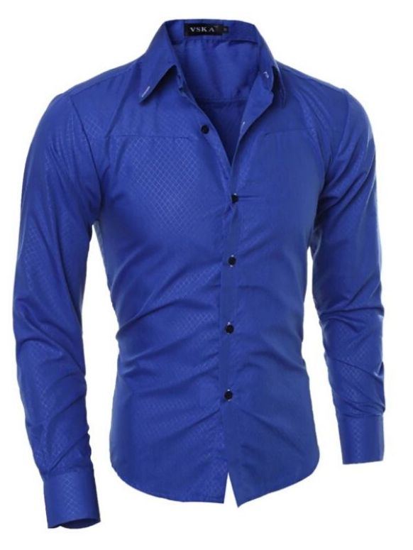 Camisa Masculina Azul Classic