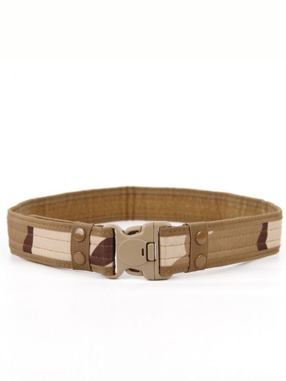 Cinto Masculino Bege Army Camouflag Militar