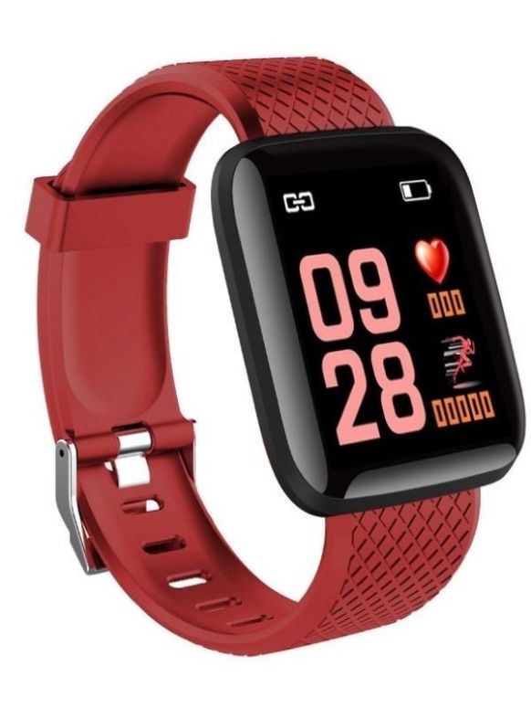 Relogio Smartwatch D13 Digital Vermelho